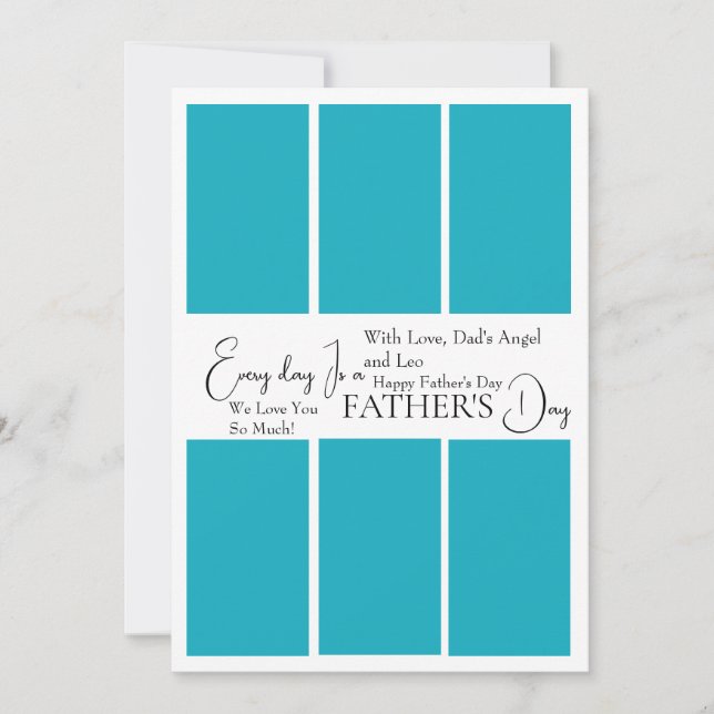 Custom Father’s Day Photo Card  (Front)