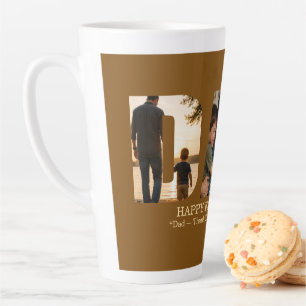Custom Father’s Day Photo Collage Card Latte Mug