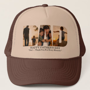 Custom Father’s Day Photo Collage Card Trucker Hat