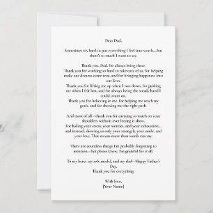 Custom Father’s Day Photo Message card