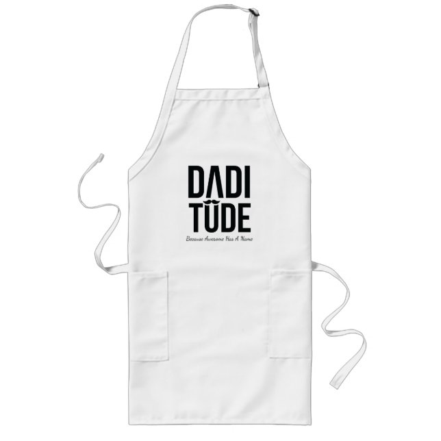 Custom Father’s Day T-Shirt Long Apron (Front)