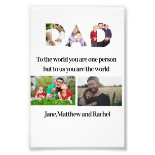 Custom Father's Day 5 Photo Collage