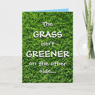 Custom Father's Day Cards   Grass Isn't Greener