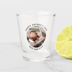 Custom Father's Day Cute Minimalist Photo  Shot Glass