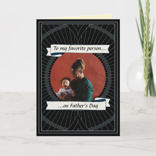 Custom Father's Day Photo Card (Front)