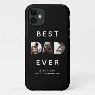 Custom Fathers Day Photo Collage Best Dad Ever Case-Mate iPhone Case