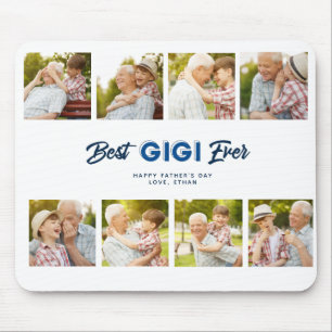Custom Father's Day Photo Collage Best Gigi Ever Mouse Mat