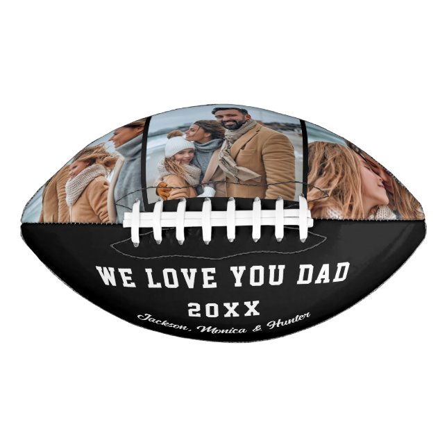 Custom Father's Day Photo Football American Football (Front)