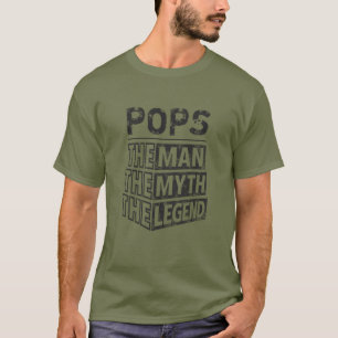 Custom Fathers Day The Man The Myth The Legend T-Shirt