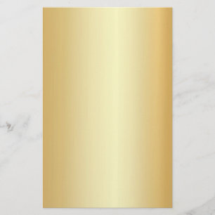 Custom Faux Gold Elegant Blank Modern Template Stationery