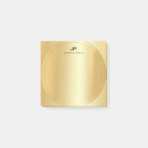 Custom Faux Gold Elegant Modern Template Trendy Post-it Notes