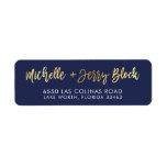 CUSTOM faux gold foil names navy   gold BLOCK<br><div class="desc">*** NOTE - THE SHINY GOLD FOIL EFFECT IS A PRINTED PICTURE *** - - - - - - - - - - - - - - - - - - - - - - - - - - - - - - - - - - - - - -...</div>