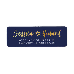 CUSTOM faux gold foil names navy + gold ZACHARY