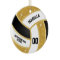 Custom Faux Gold Glitter, White & Black Volleyball
