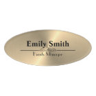 Custom Faux Gold Magnetic Acrylic Name Badge