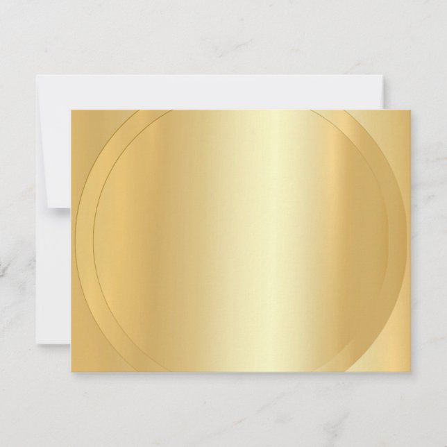 Custom Faux Gold Modern Elegant Blank Template (Front)