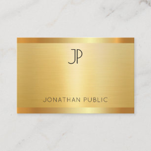 Custom Faux Gold Modern Elegant Professional Business Card