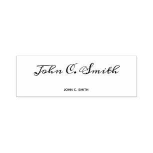 Custom Faux Signature with Readable Name Self-inking Stamp