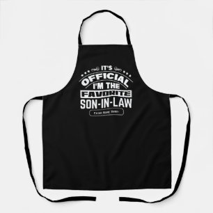 Custom Favorite Son In Law Official Funny Family Apron