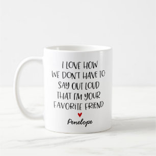 Custom Favourite Friend Coffee Mug