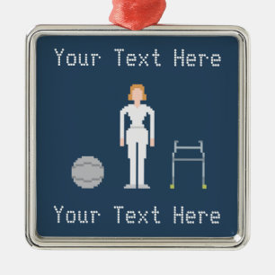 Custom Female Physical Therapy Metal Tree Decoration