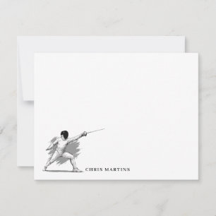 Custom Fencing Note Card