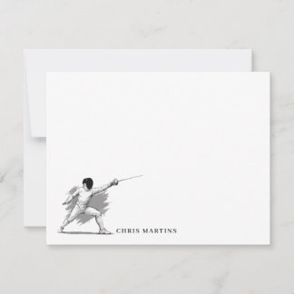 Custom Fencing Note Card