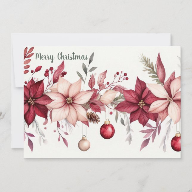 Custom festive Christmas Greeting Card (Front)