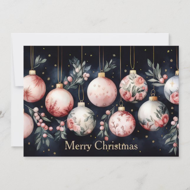 Custom festive Christmas Greeting Card (Front)