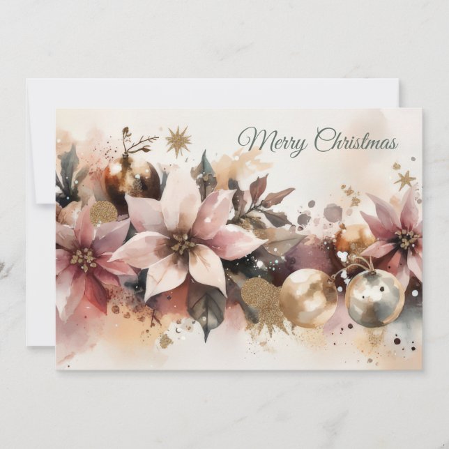 Custom festive Christmas Greeting Card (Front)
