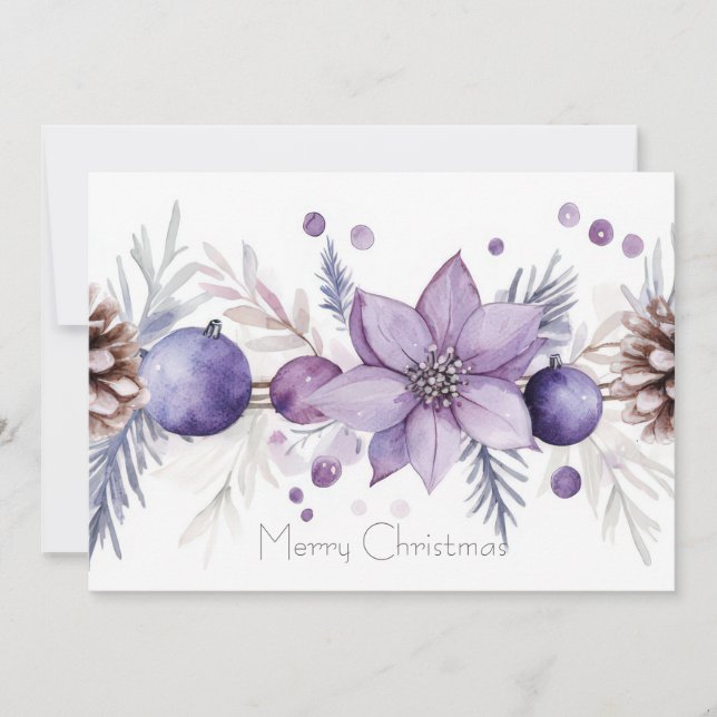 Custom festive Christmas Greeting Card (Front)