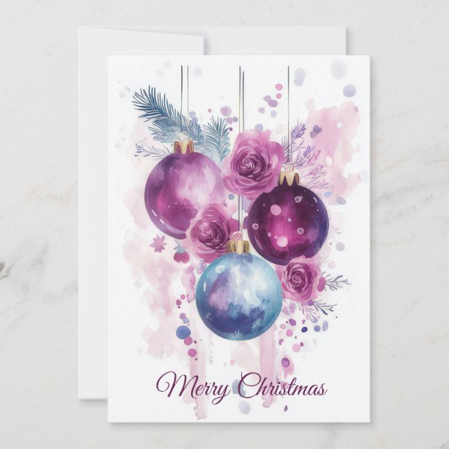 Custom festive Christmas Greeting Card (Front)
