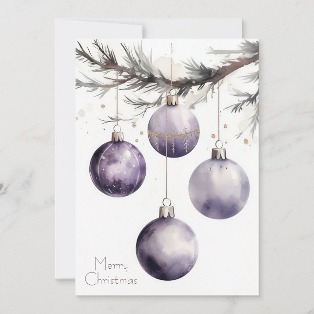 Custom festive Christmas Greeting Card (Front)