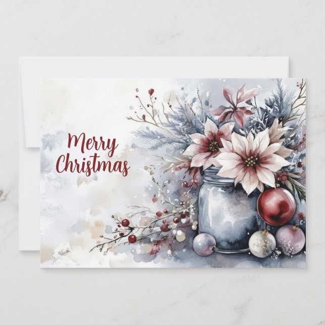 Custom festive Christmas Greeting Card (Front)