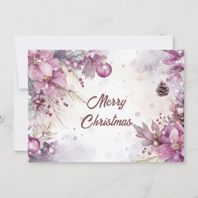 Custom festive Christmas Greeting Card (Front)