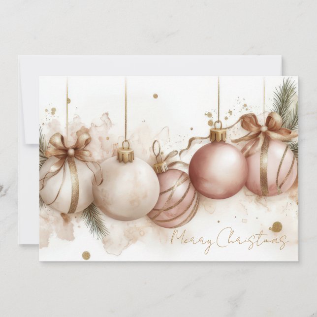 Custom festive Christmas Greeting Card (Front)