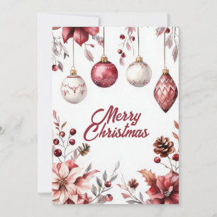 Custom festive Christmas Greeting Card