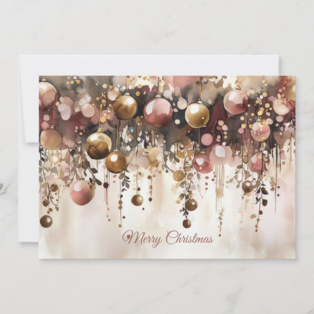 Custom festive Christmas Greeting Card (Front)