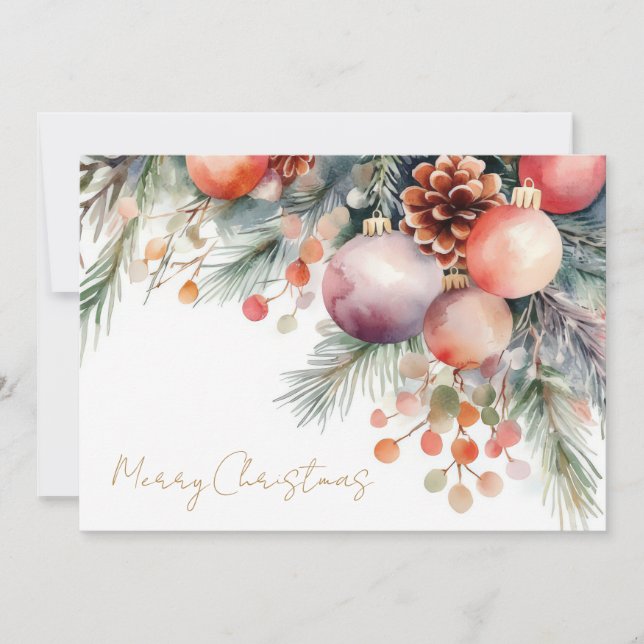 Custom festive Christmas Greeting Card (Front)