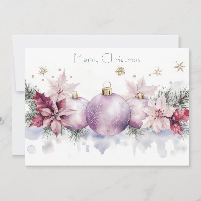 Custom festive Christmas Greeting Card (Front)