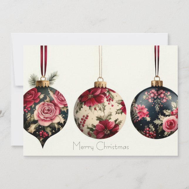 Custom festive Christmas Greeting Card (Front)