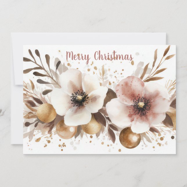 Custom festive Christmas Greeting Card (Front)
