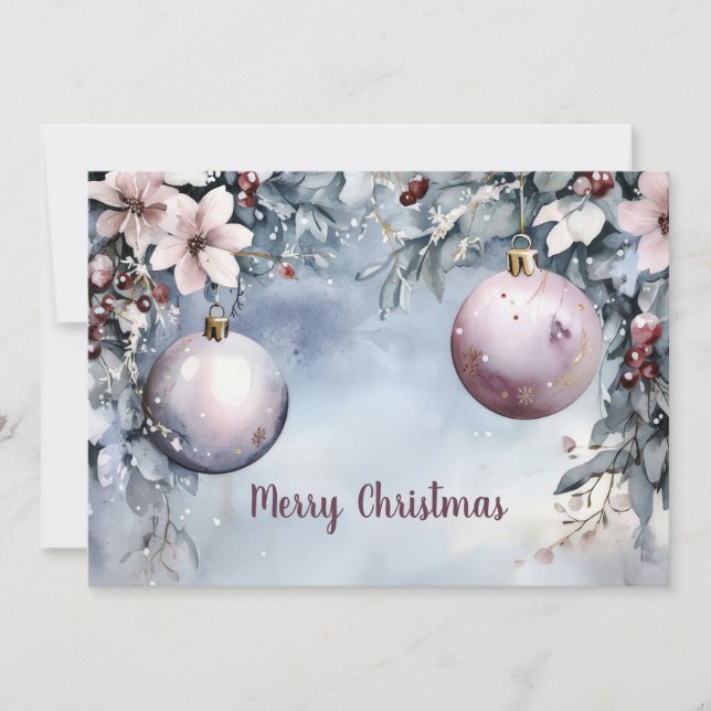 Custom festive Christmas Greeting Card (Front)
