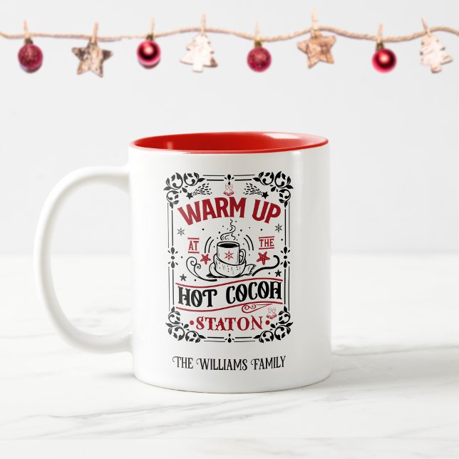 Custom Festive Hot Cocoa Mug (Creator Uploaded)