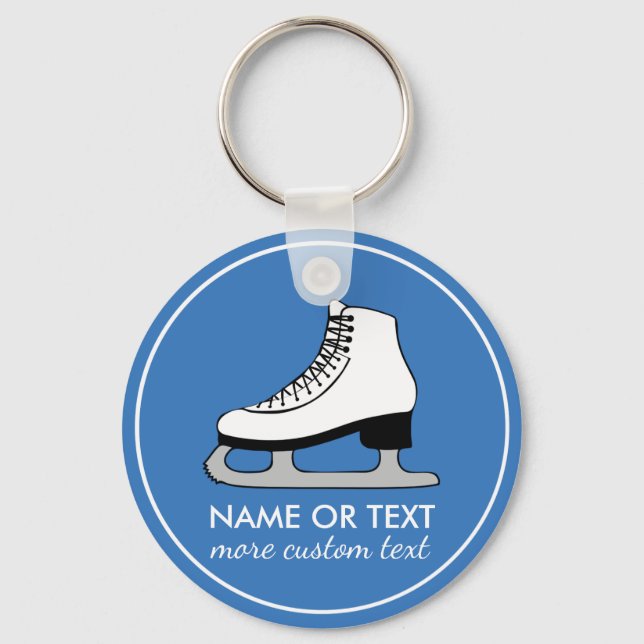 Custom Figure Skating Team Skater Name Key Ring (Front)