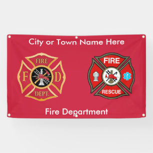 Custom Fire Department Outdoor Banner