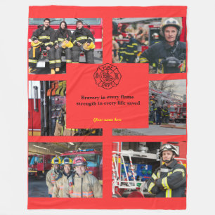 Custom Fire Dept Retirement Gifts Blanket fireman 
