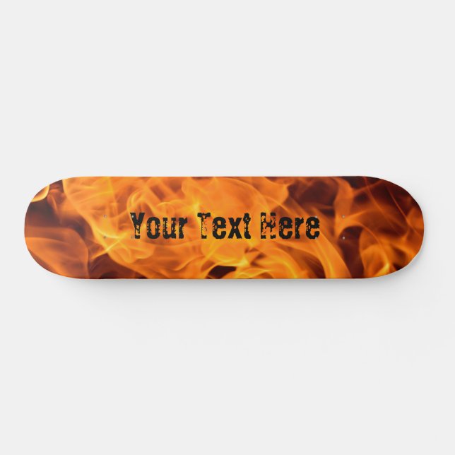 Custom Fire! Flames Skate Deck Skateboard/Wall Art (Horz)