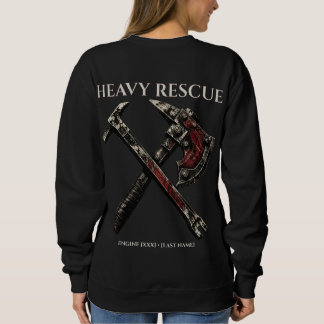 Custom Fire Rescue Engine Co Heavy Armour Axe Sweatshirt