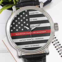 Custom Firefighter Fire Service Fireman Retirement